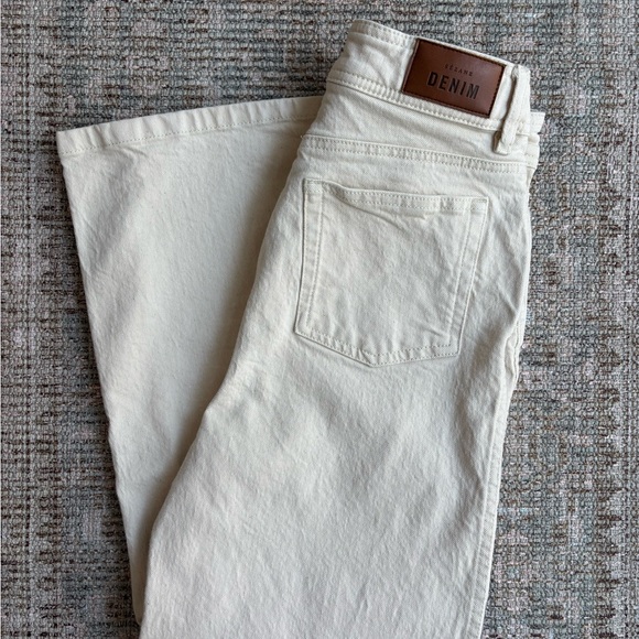 Sezane Le Crop Ecru Size 38 (8) - Picture 2 of 4